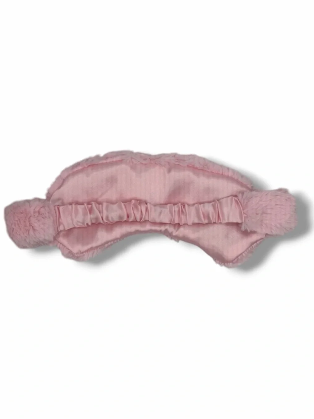 Plush Faux Fur Pink Eye Mask Sleep Mask